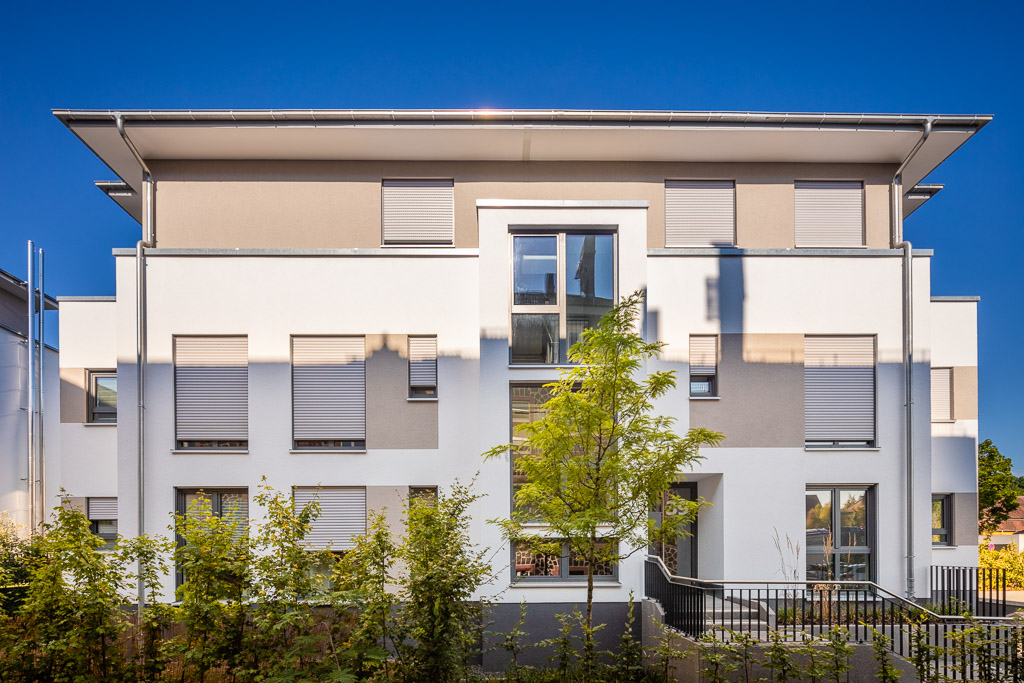 Moderne Mehrfamilienhäuser mit stilvoller Fassadengestaltung in der Hochstädter Landstraße in Hanau